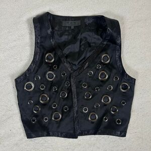 Insane Visual Kei Goth Grommet Eyelet Studded Vest